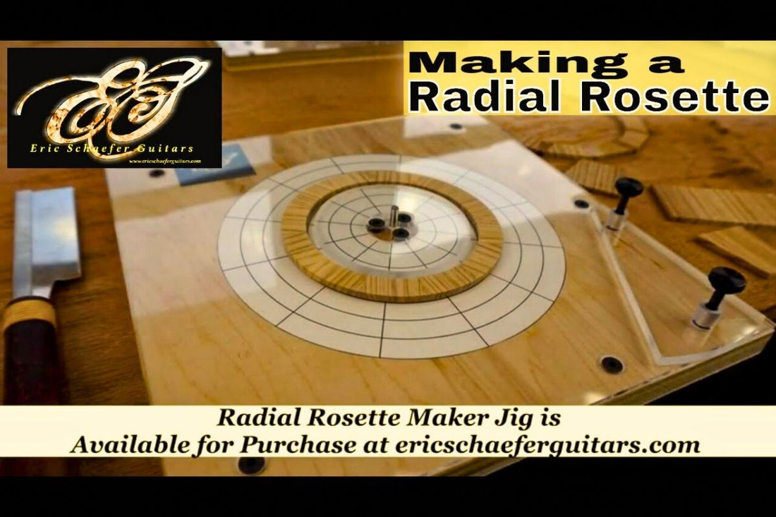 Black Walnut Radial Rosette By DIY Guitar