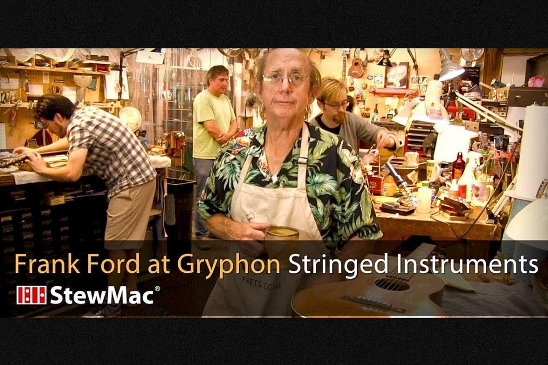 Dan Erlewine Visits Frank Ford OBM At Grypon Stringed Instruments 2013