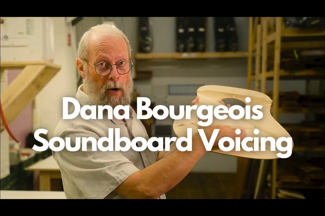 Luthier Dana Bourgeois Hand-Voicing Soundboards